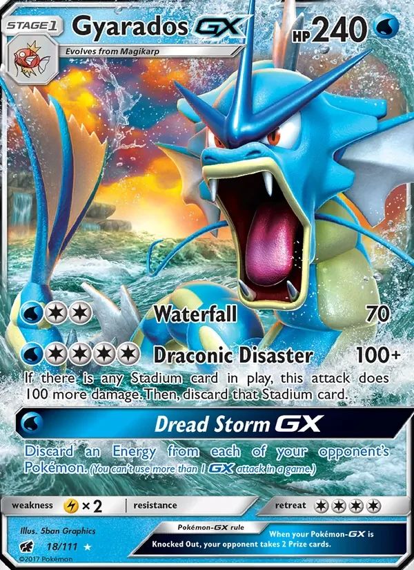 Gyarados GX Crimson Invasion card