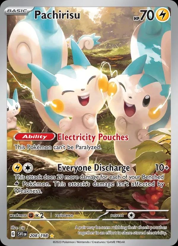 Pachirisu Scarlet & Violet card