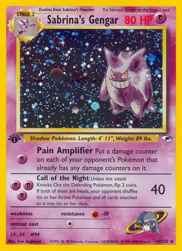 Sabrina's Gengar Gym Heroes card