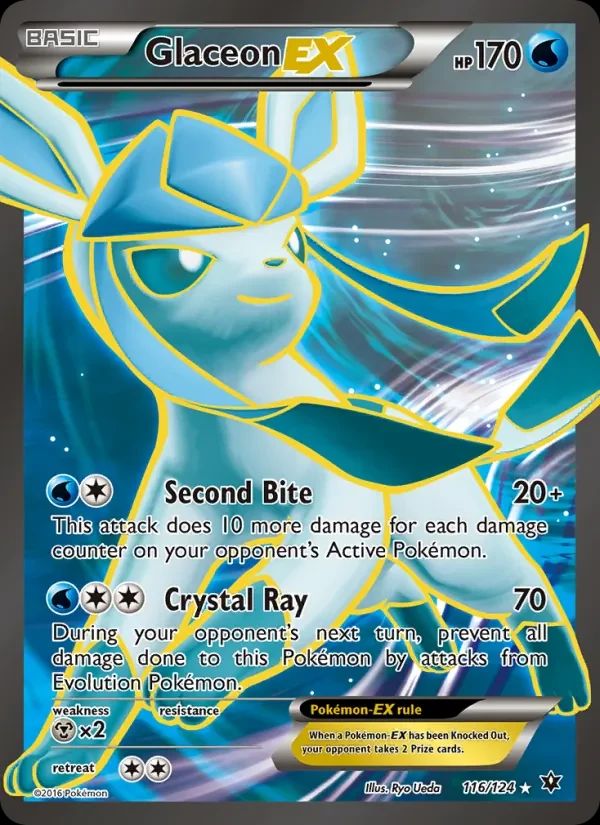 Glaceon EX Fates Collide card