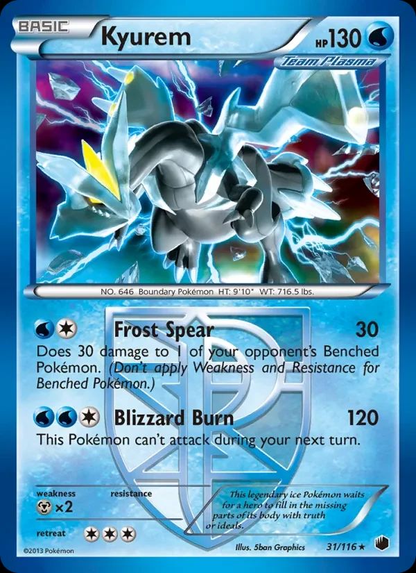 Kyurem Plasma Freeze card