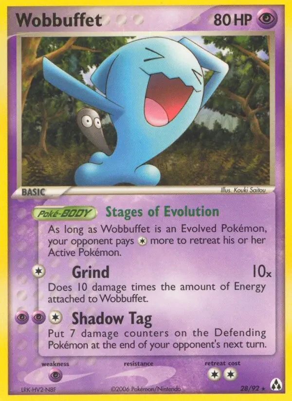 Wobbuffet EX Legend Maker card