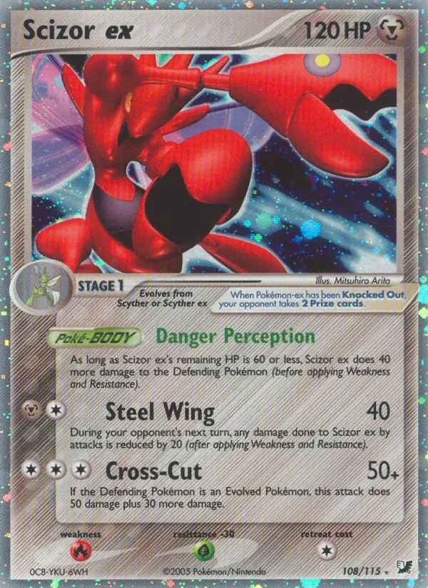 Scizor EX EX Unseen Forces card
