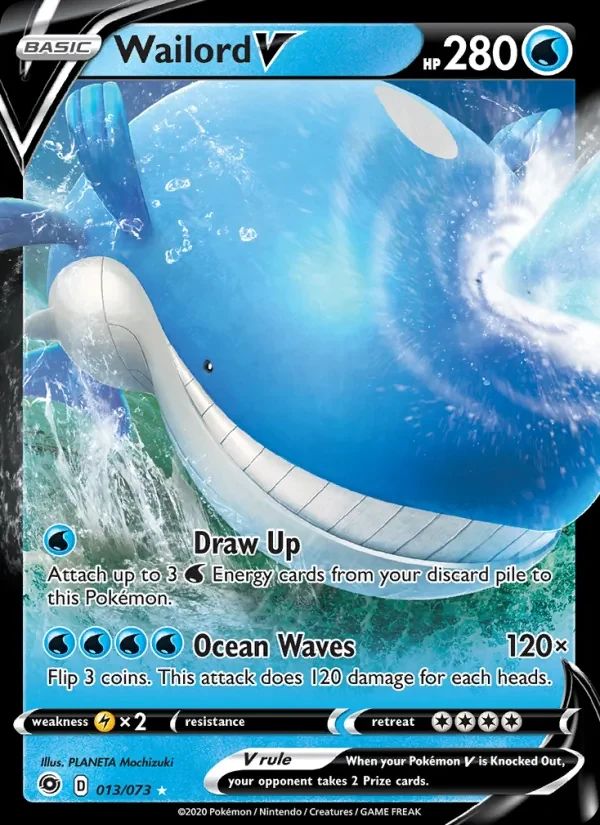 Wailord V Champion's Path card