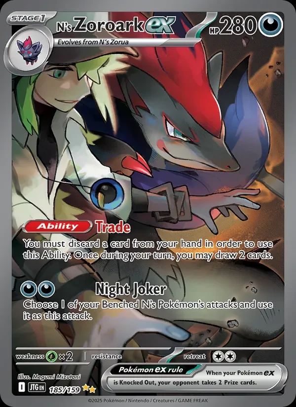 N's Zoroark Ex Journey Together card