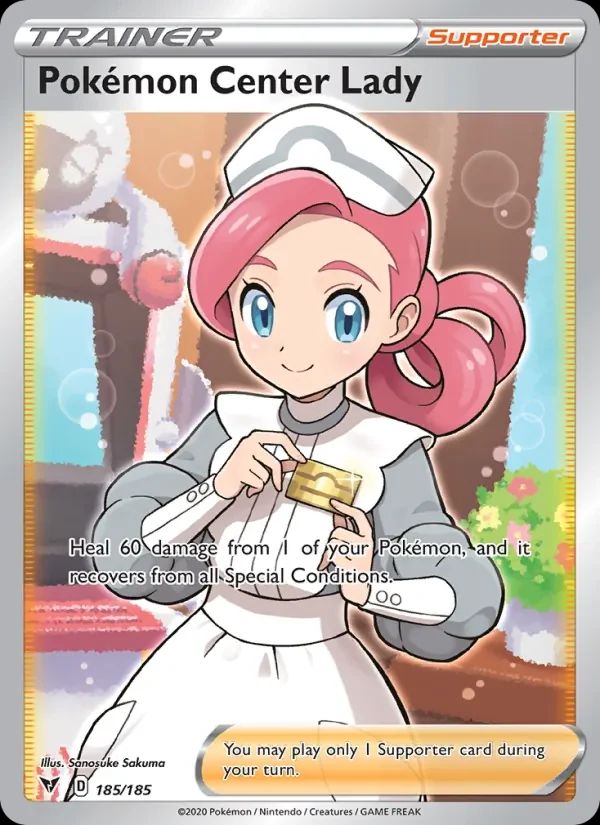 Pokemon Center Lady Vivid Voltage card