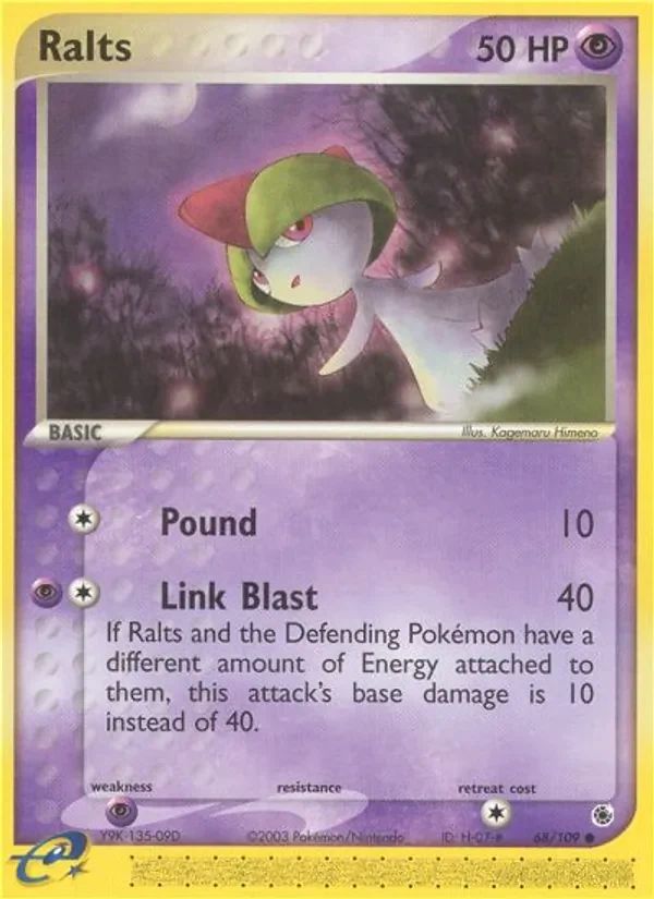 Ralts EX Ruby & Sapphire card