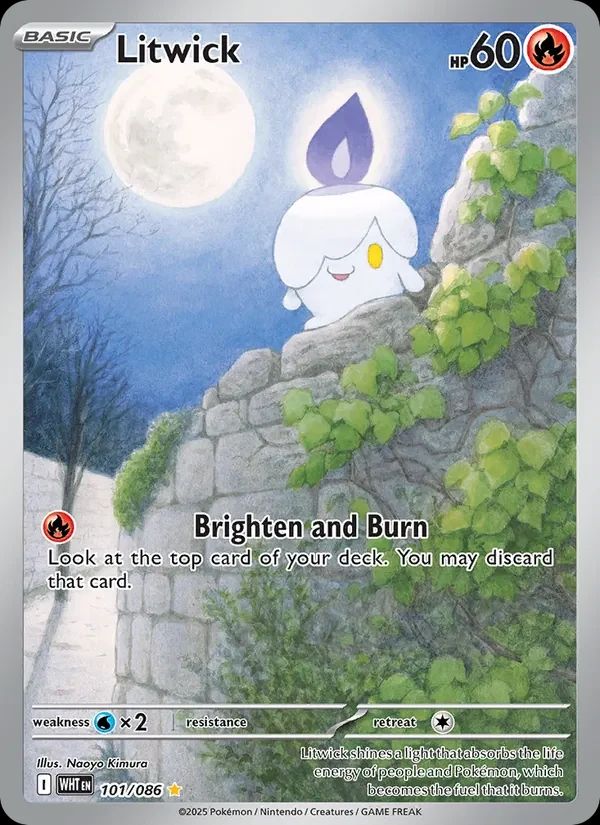 Litwick White Flare card