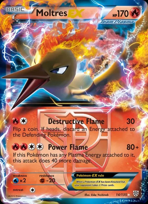 Moltres EX Plasma Storm card