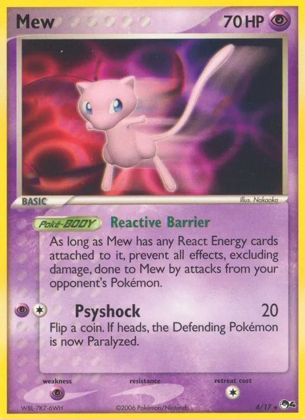 Mew POP Series 4 card
