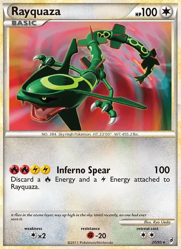 Rayquaza Call of Legends card