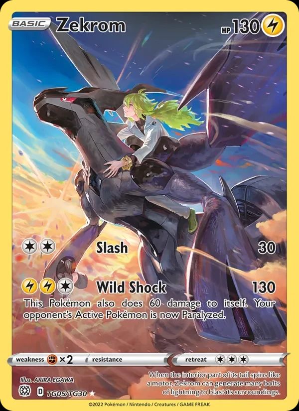 Zekrom Brilliant Stars card