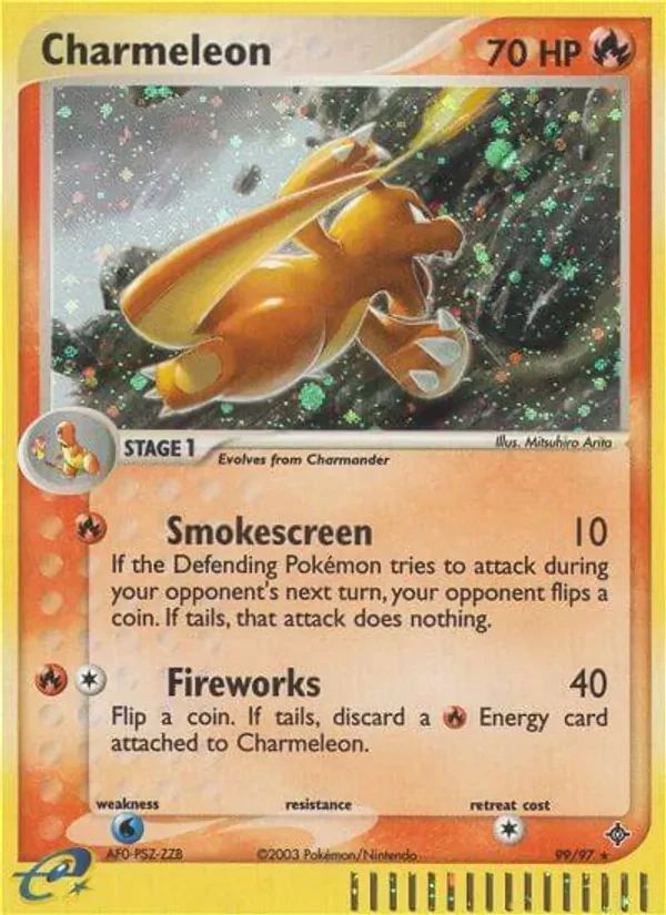 Charmeleon EX Dragon card