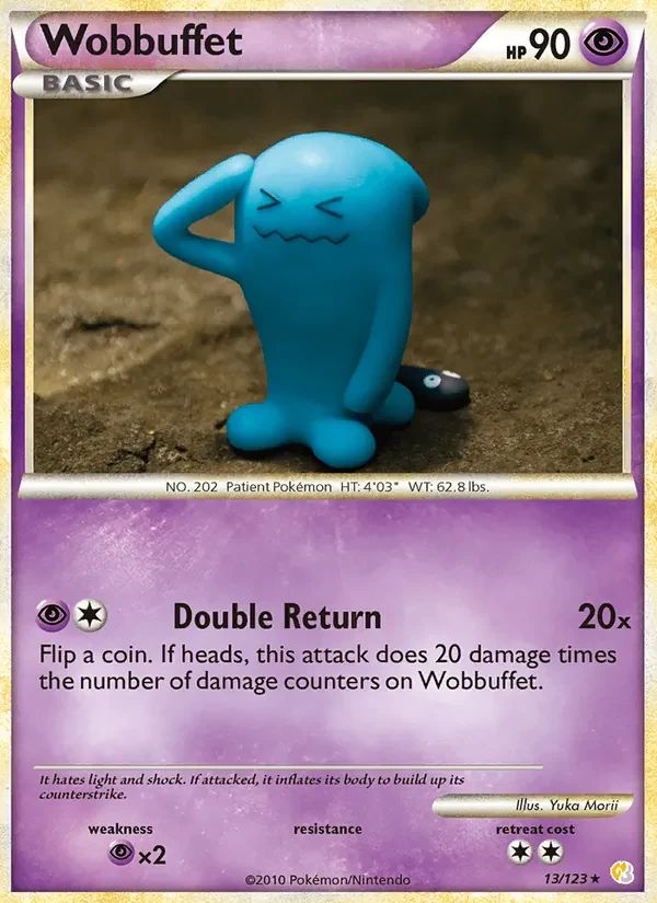 Wobbuffet HeartGold & SoulSilver card