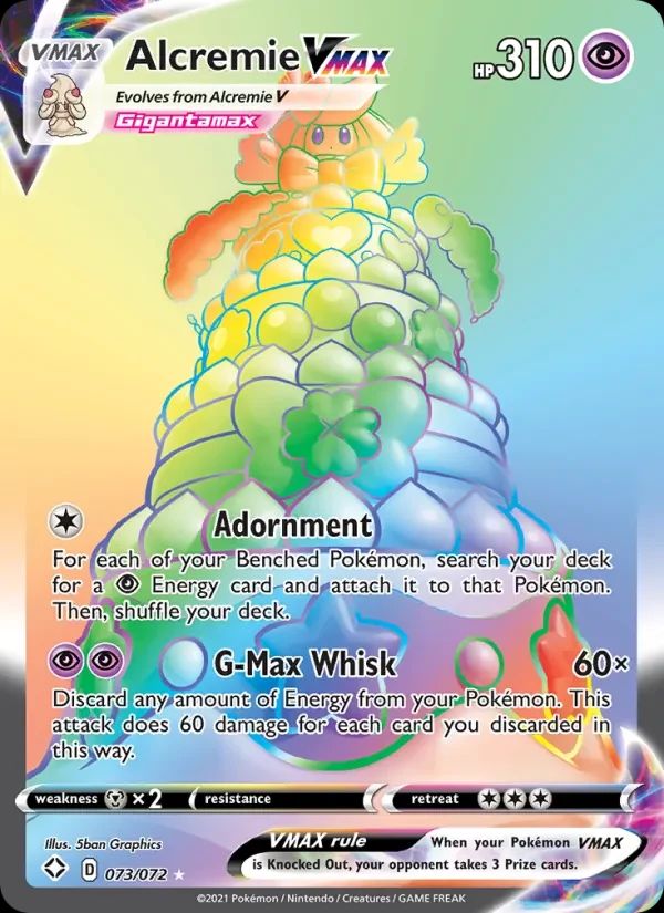 Alcremie VMAX Shining Fates card
