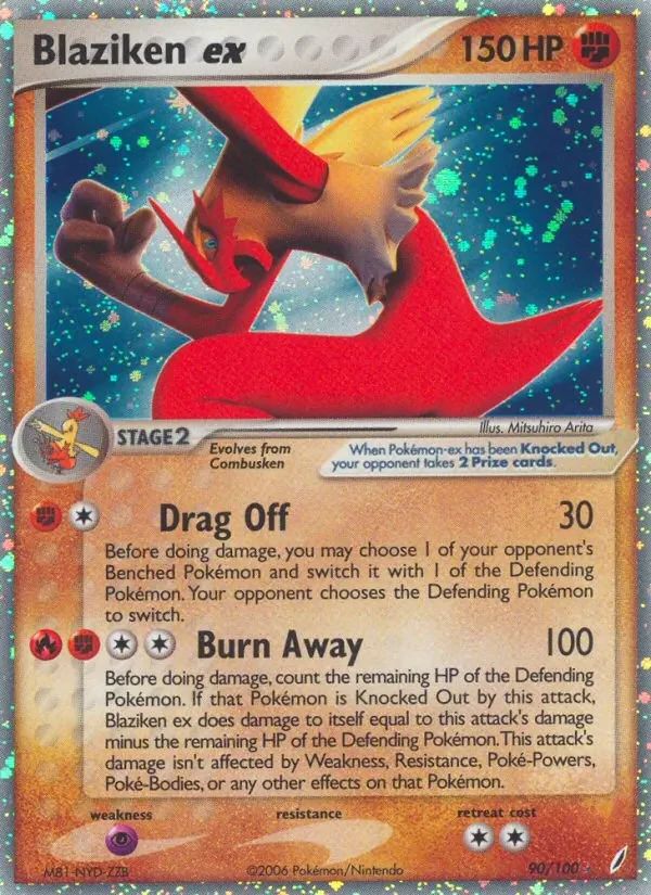 Blaziken EX EX Crystal Guardians card