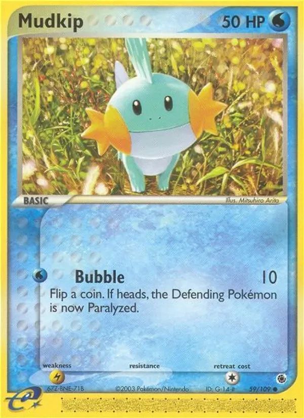 Mudkip EX Ruby & Sapphire card