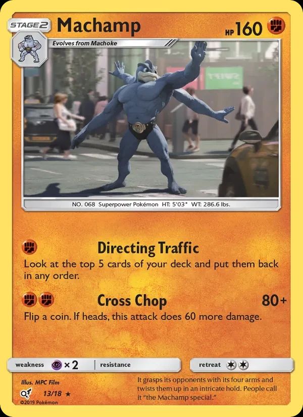 Machamp Detective Pikachu card