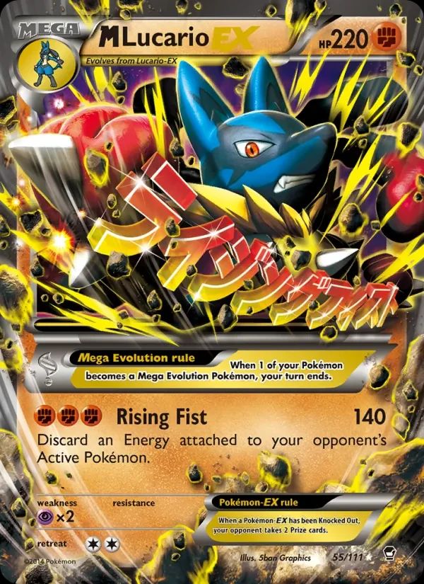 M Lucario EX Furious Fists card