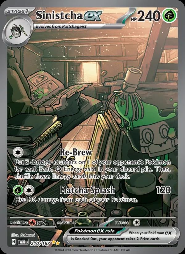 Sinistcha ex Twilight Masquerade card