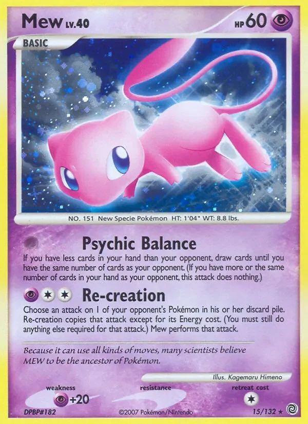 Mew Secret Wonders card