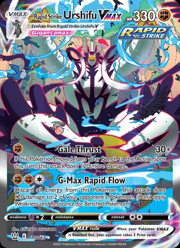 Rapid Strike Urshifu VMAX Battle Styles card